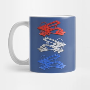 Up in the Air Patriotic Prop Engine Planes Mug